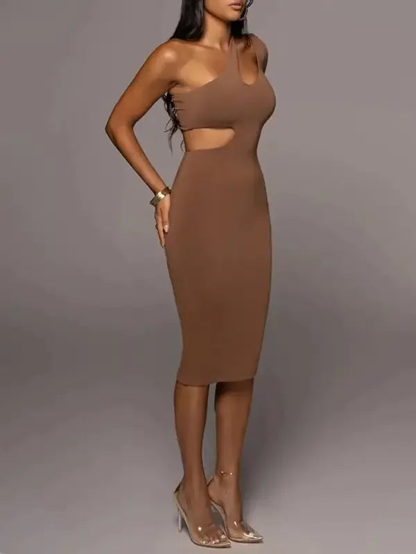 One Shoulder Sexy Cut Out Dresses | Fashionsarah.com