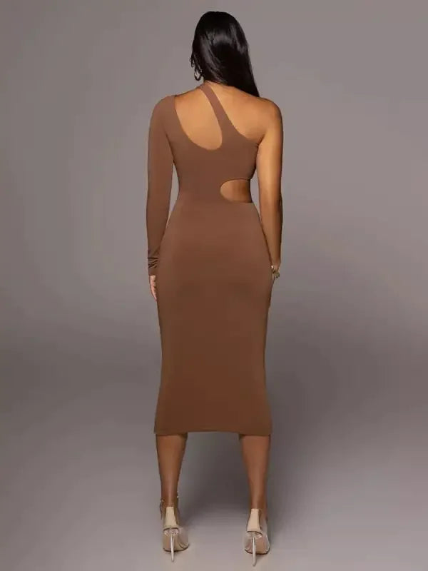Fashionsarah.com One Shoulder Sexy Cut Out Dresses