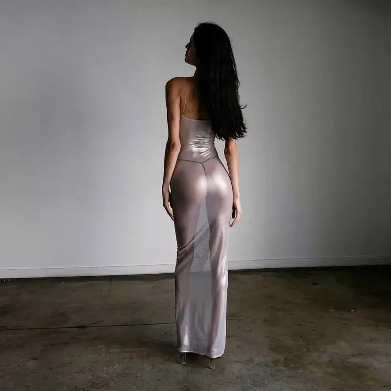 Mesh Bodycon Maxi Summer Dress | Fashionsarah.com