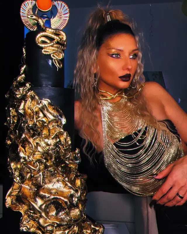 Full Rhinestones Multilayer Necklace Top | Fashionsarah.com