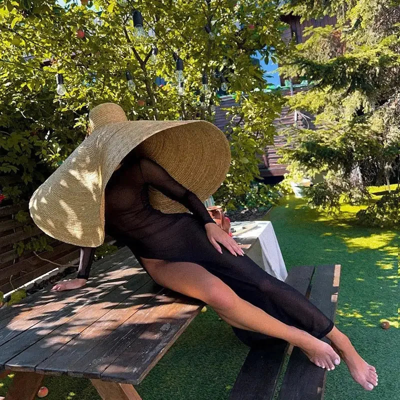 Long Sleeve Mesh Summer Dress | Fashionsarah.com