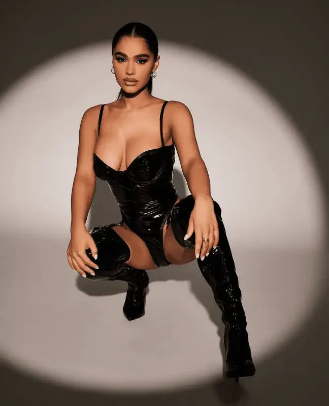 Black Leather Bodysuit | Fashionsarah.com