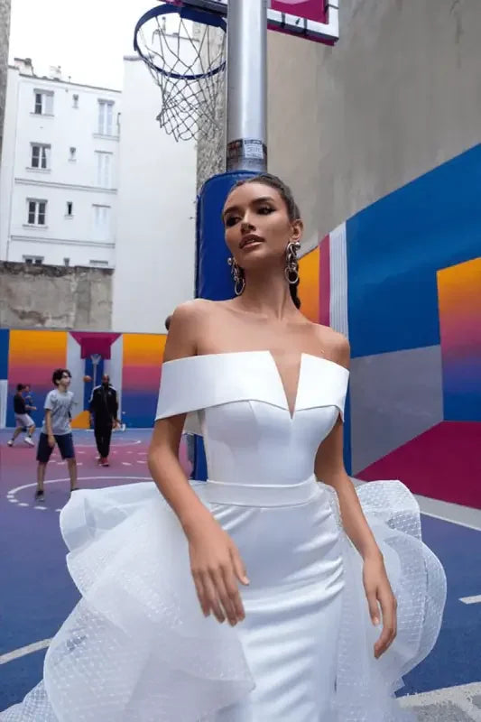 Wedding Dress With Detachable Skirt Off | Fashionsarah.com