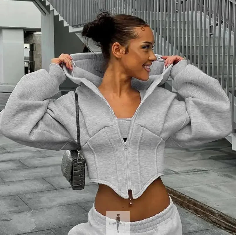 Fashionsarah.com Fashionsarah.com Corset-style hoodie Jackets