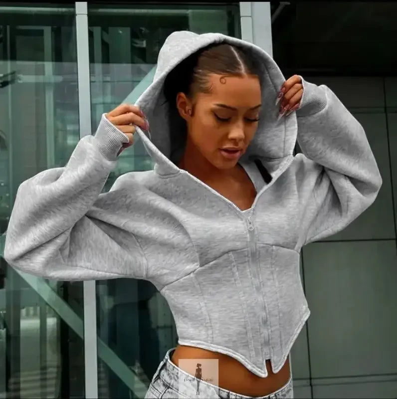 Fashionsarah.com Fashionsarah.com Corset-style hoodie Jackets