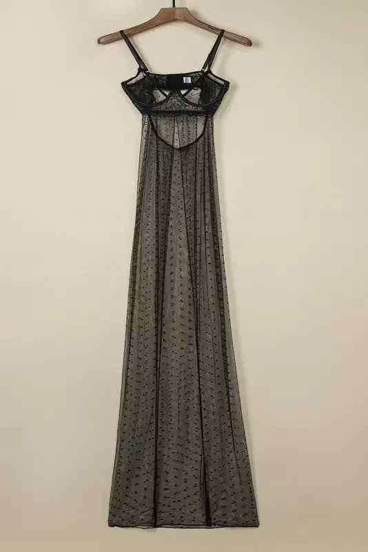 Maxi Gown with Thong Lingerie Set | Fashionsarah.com