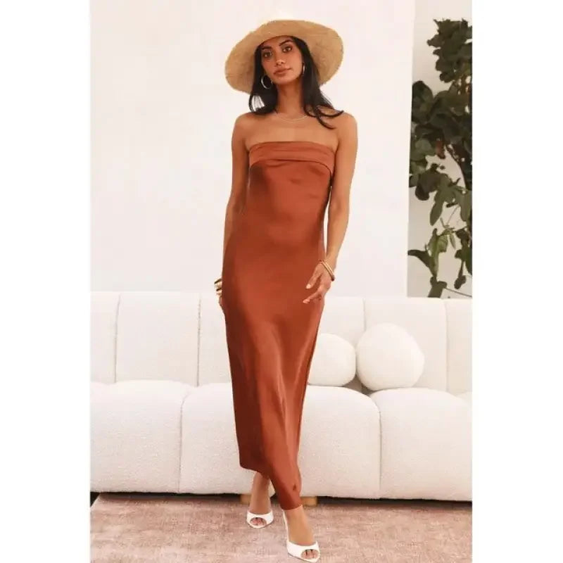 Satin Tube Dresses | Fashionsarah.com