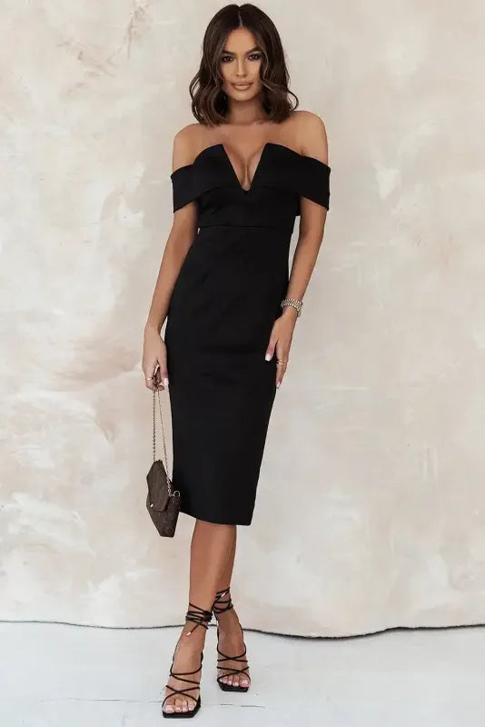 Off-the-shoulder Midi Dresses | Fashionsarah.com