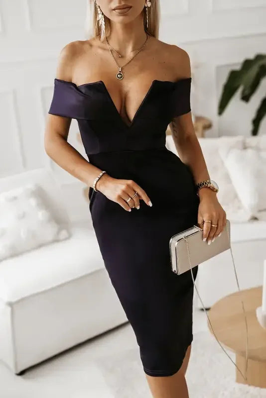 Off-the-shoulder Midi Dresses | Fashionsarah.com