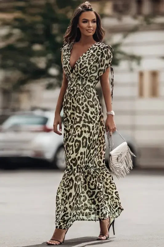 New Leopard Maxi Dress | Fashionsarah.com