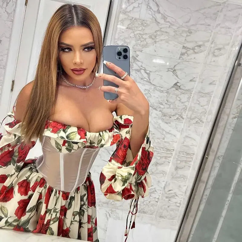 Elegant mesh Waist Summer Dress | Fashionsarah.com