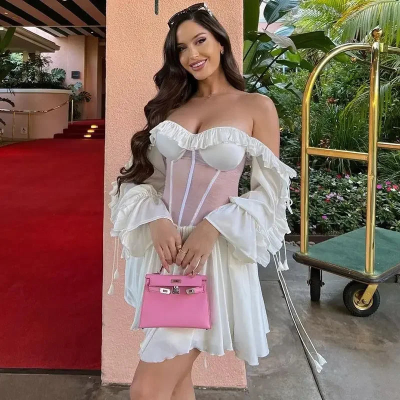 Elegant mesh Waist Summer Dress | Fashionsarah.com