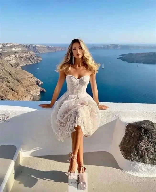 Fashionsarah.com Fashionsarah.com Strapless Lace Cocktail Dresses