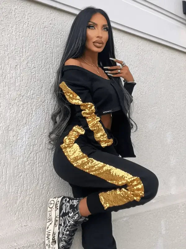 Irregularity Tops & Elastic Waist Pants | Fashionsarah.com