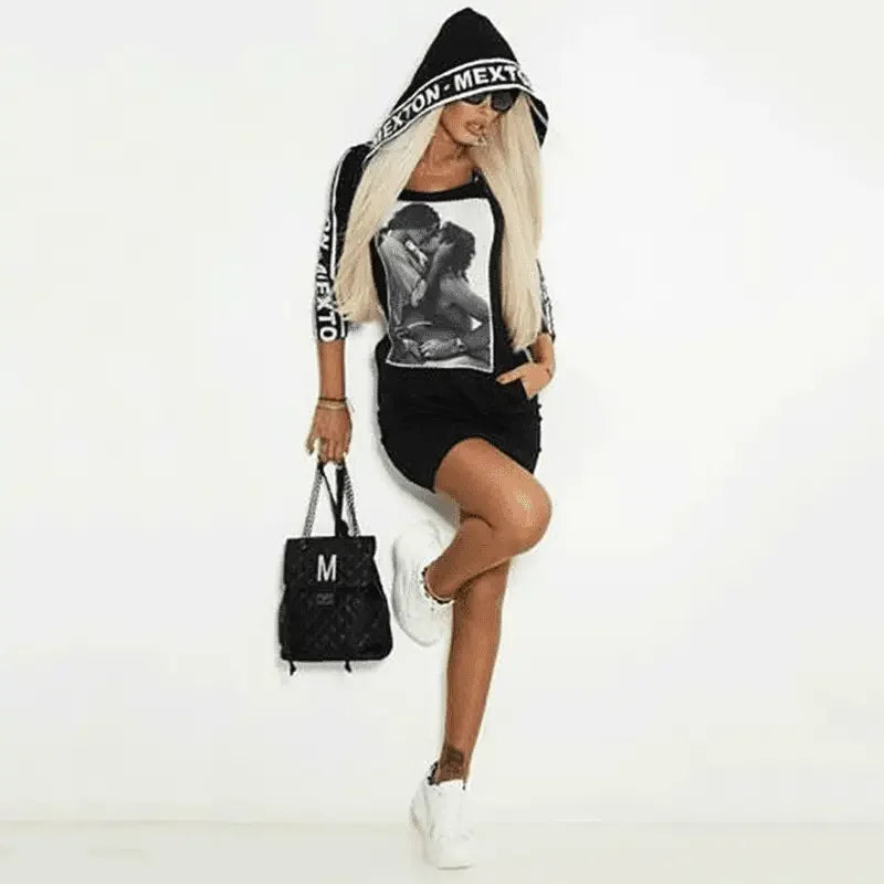 Hooded Bodycon Mini Dresses | Fashionsarah.com