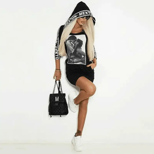 Hooded Bodycon Mini Dresses | Fashionsarah.com