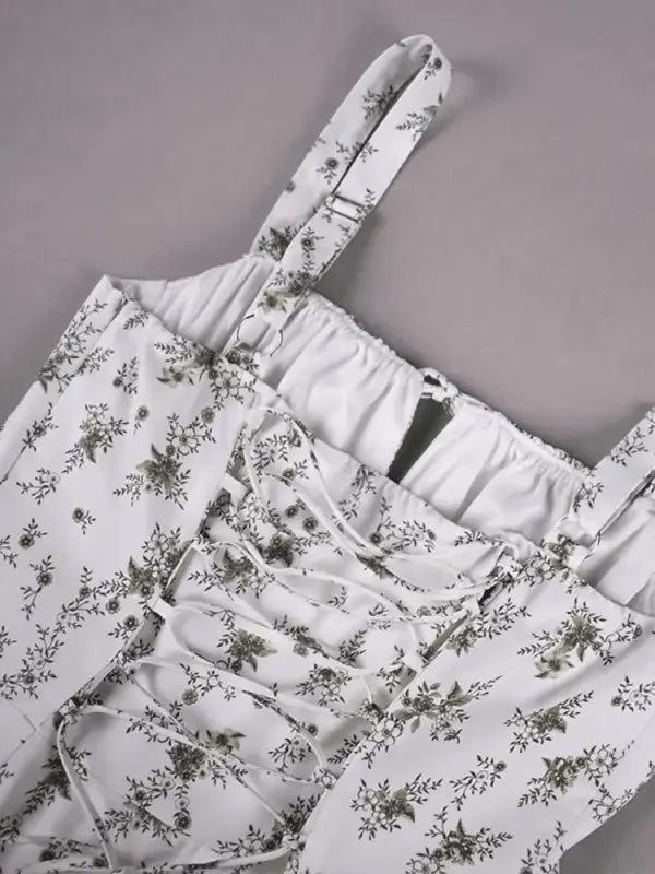 Elegant Floral Print Split Dresses S-5XL | Fashionsarah.com