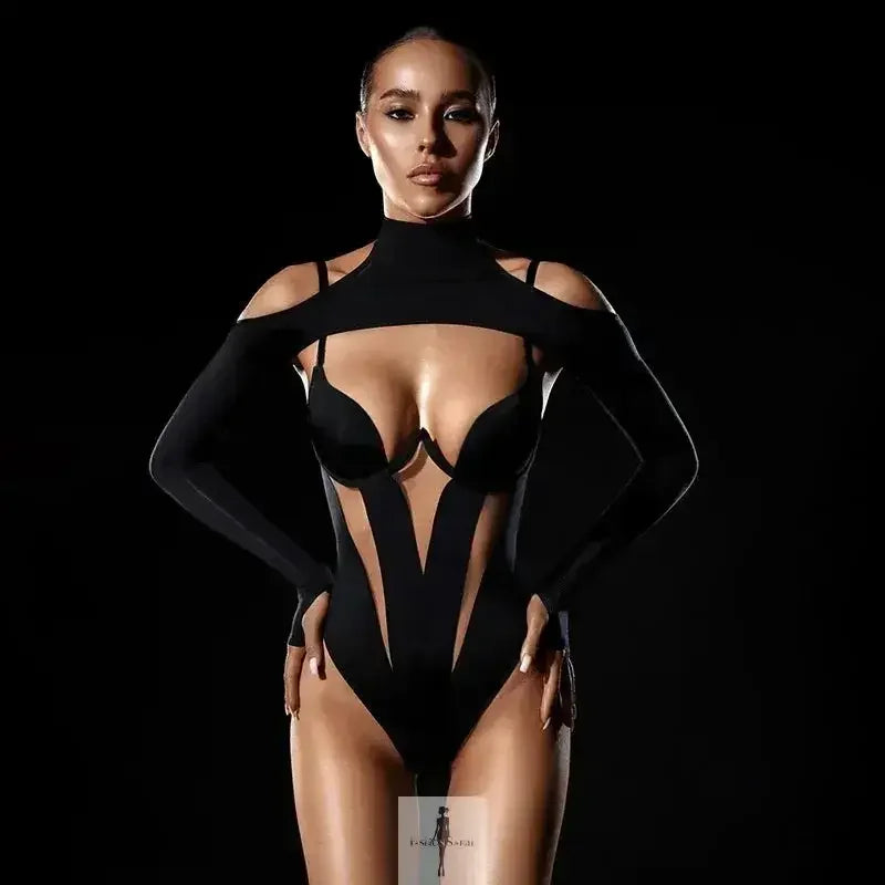 Fashionsarah.com Fashionsarah.com Mesh Corset Bodysuit