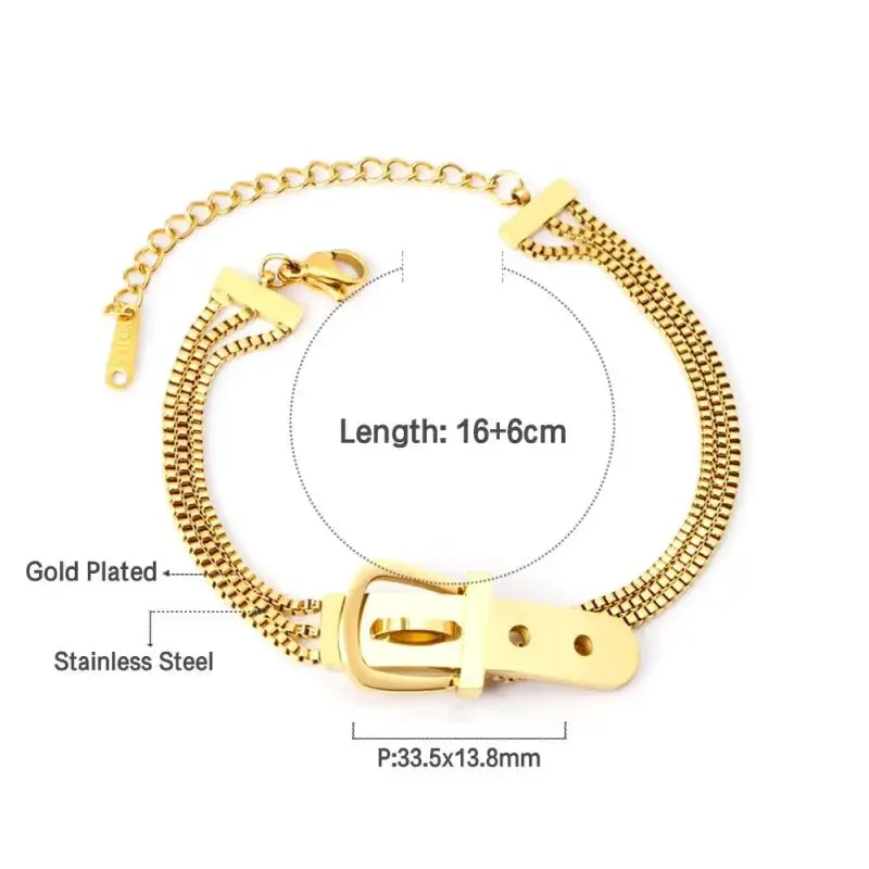 Gold Bracelet 316L Stainless Steel | Fashionsarah.com