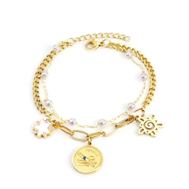 Multi-Layer Bracelet Stainless Steel Bangle | Fashionsarah.com