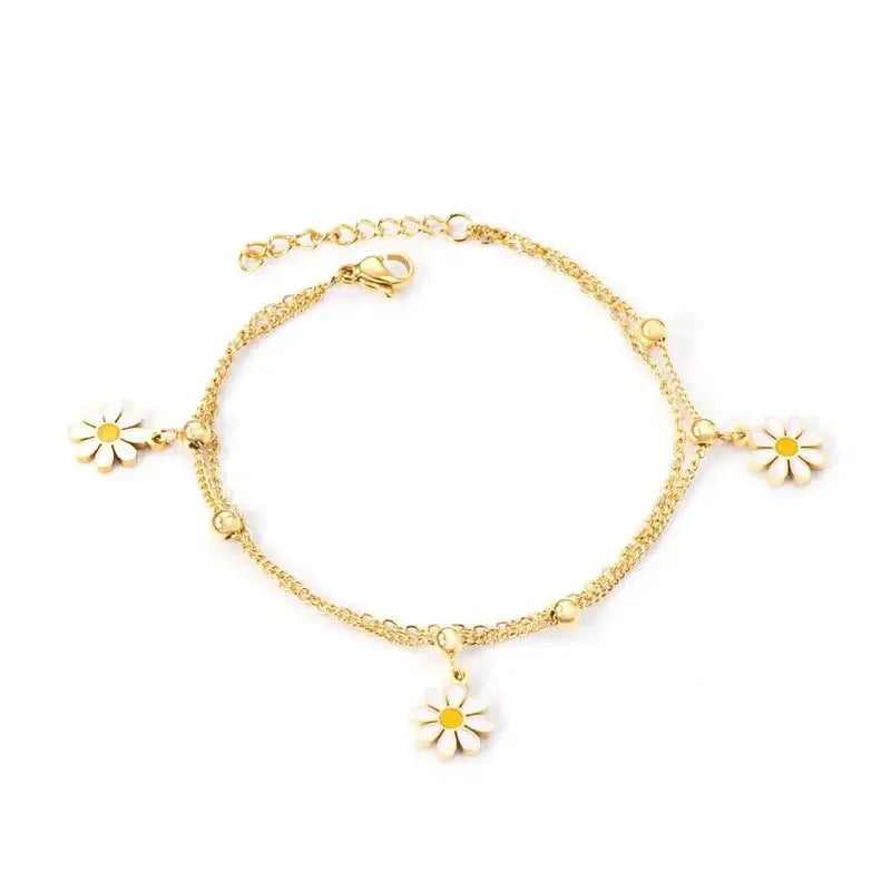 Little Flower Pendant Bracelet | Fashionsarah.com
