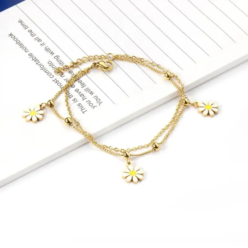 Little Flower Pendant Bracelet | Fashionsarah.com