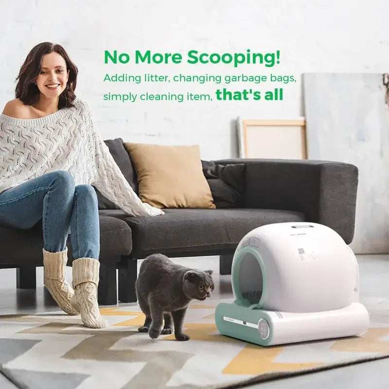 Automatic Self Cleaning Cat Litter Box 65L App Control | Fashionsarah.com