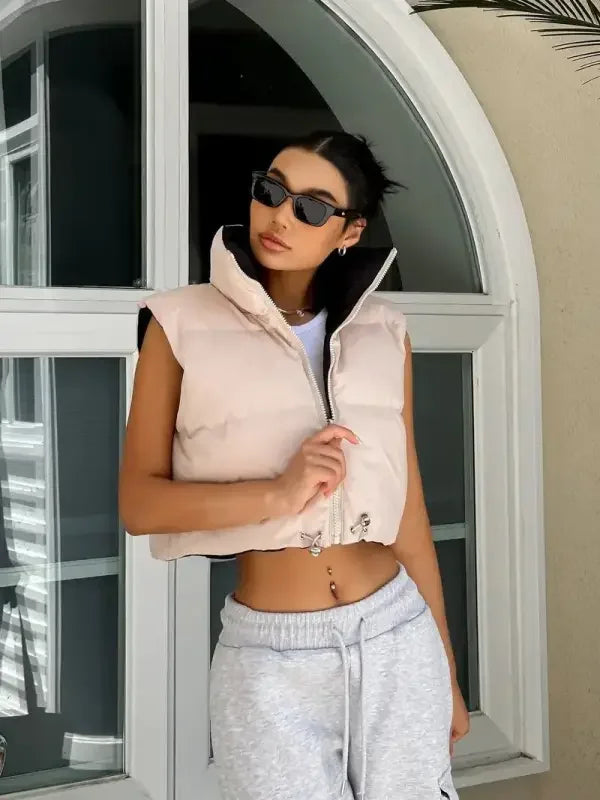 Zip Up Reversible Vests | Fashionsarah.com