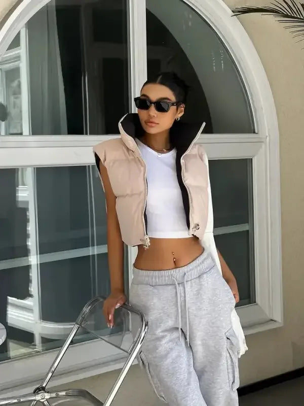 Zip Up Reversible Vests | Fashionsarah.com