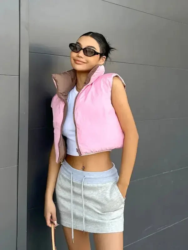 Zip Up Reversible Vests | Fashionsarah.com