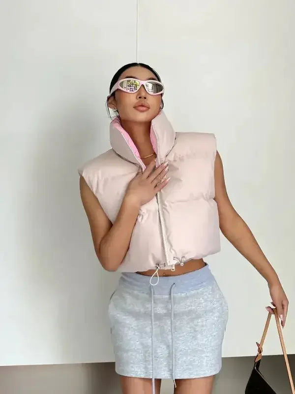 Zip Up Reversible Vests | Fashionsarah.com