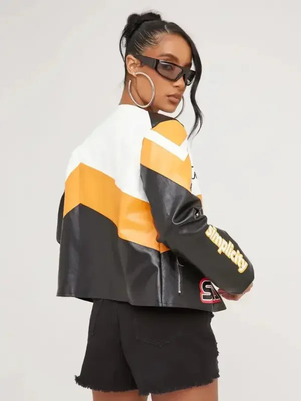 Zip Up Leather Jacket | Fashionsarah.com