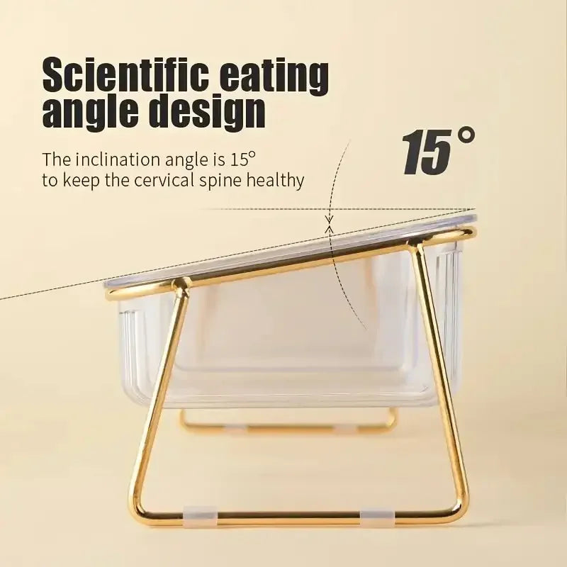 Transparent Double Pet's Bowl | Fashionsarah.com