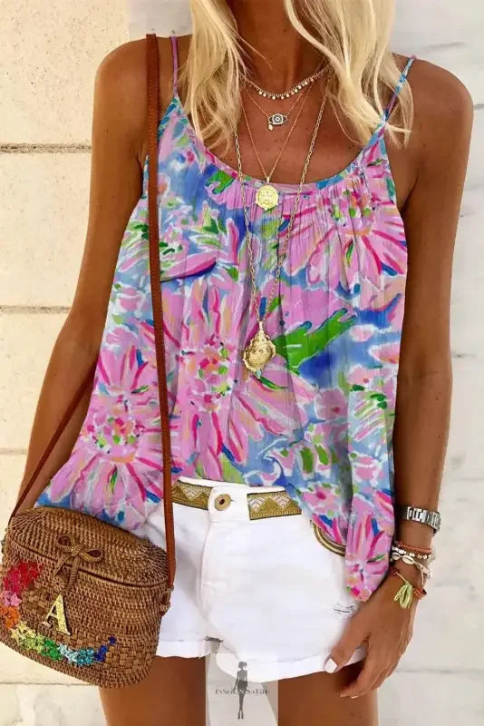 Fashionsarah.com Fashionsarah.com Pink Floral Sheath Long Sleeve Shirt