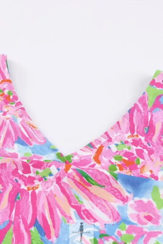 Fashionsarah.com Fashionsarah.com Pink Floral Sheath Long Sleeve Shirt