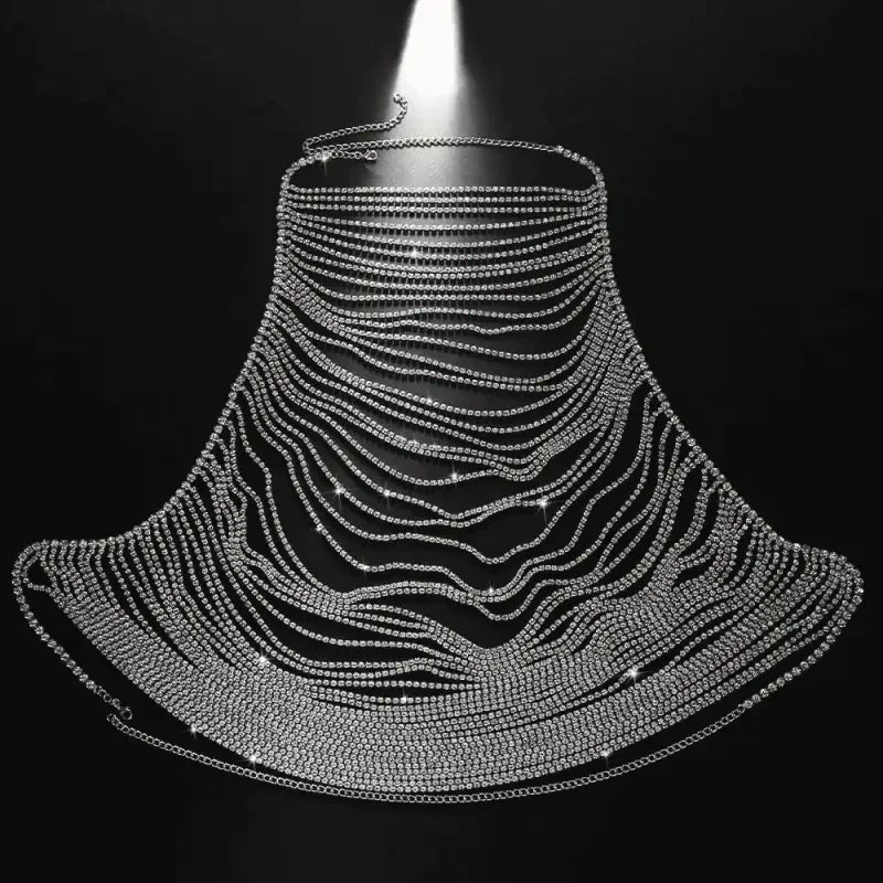 Multi-layer Rhinestone Women Top | Fashionsarah.com