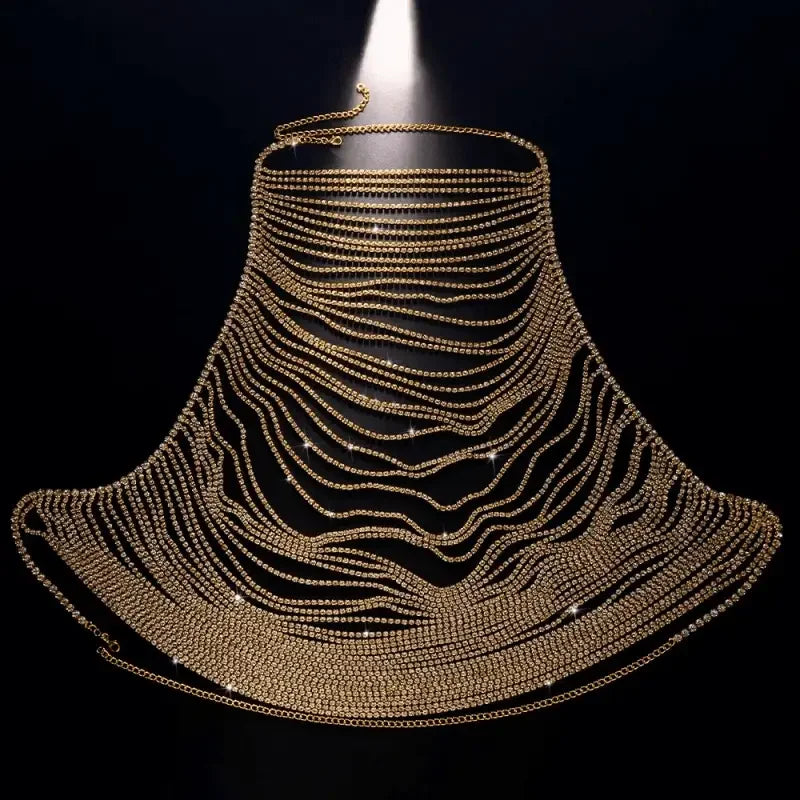 Multi-layer Rhinestone Women Top | Fashionsarah.com