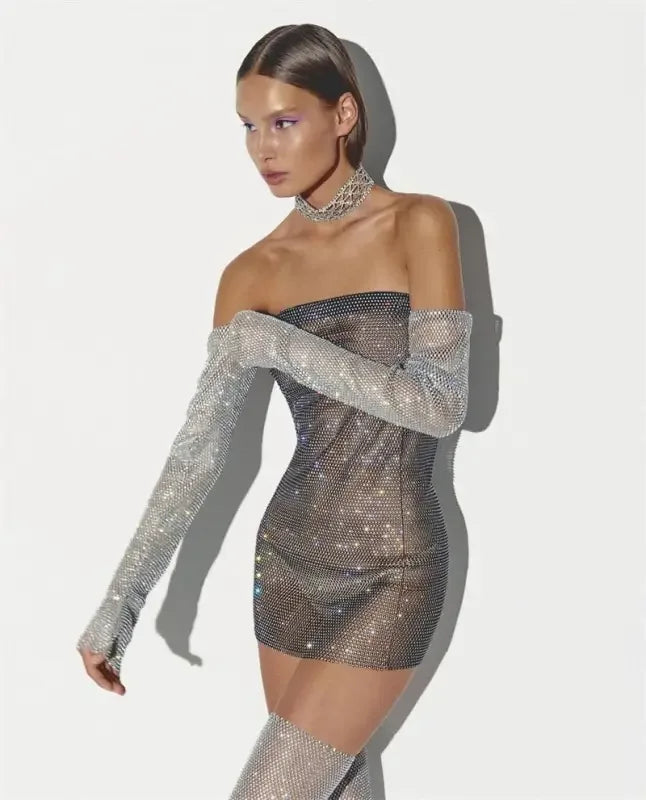 Sparkly Diamond Gloves and Socks | Fashionsarah.com