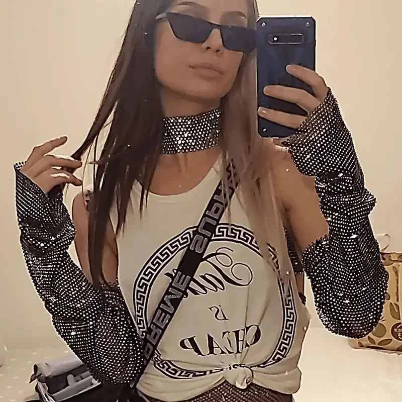 Sparkly Diamond Gloves and Socks | Fashionsarah.com