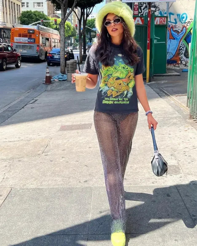 Mesh Wide Women Pants | Fashionsarah.com