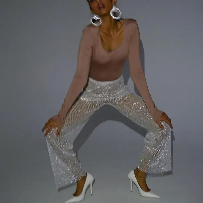 Mesh Wide Women Pants | Fashionsarah.com