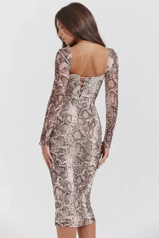 Elegant Lace Midi Dress | Fashionsarah.com