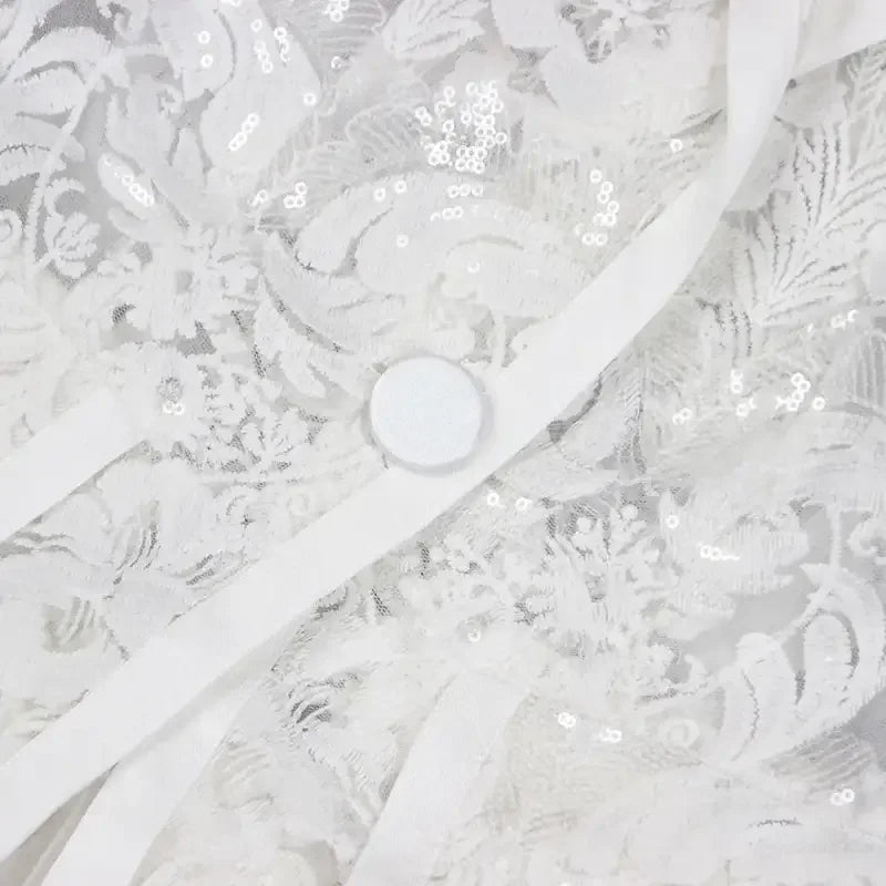 Single Button Guipure Lace Blazer Pants Suit | Fashionsarah.com