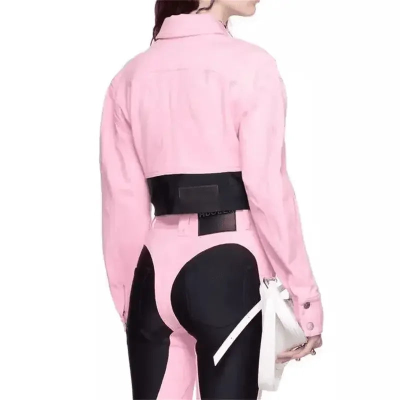 Denim Contrast Jackets | Fashionsarah.com