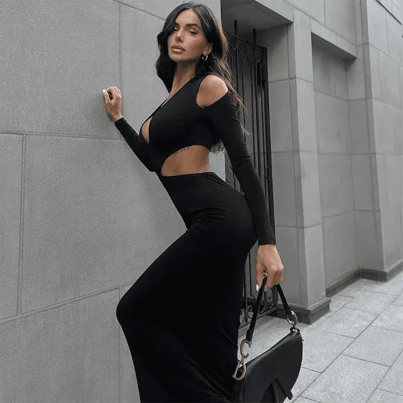 Autumn Sexy Cut Out Dress | Fashionsarah.com