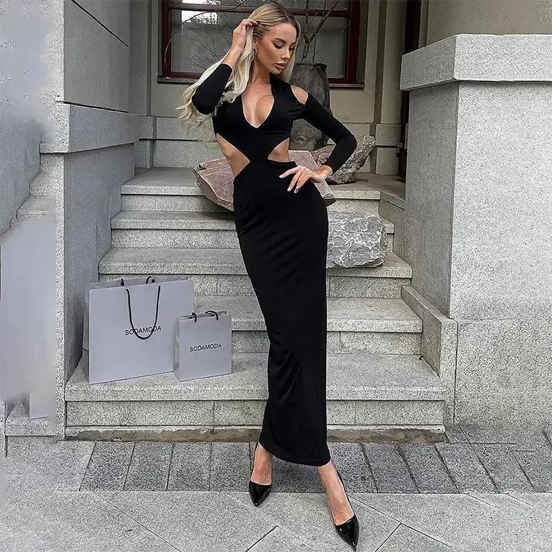 Autumn Sexy Cut Out Dress | Fashionsarah.com