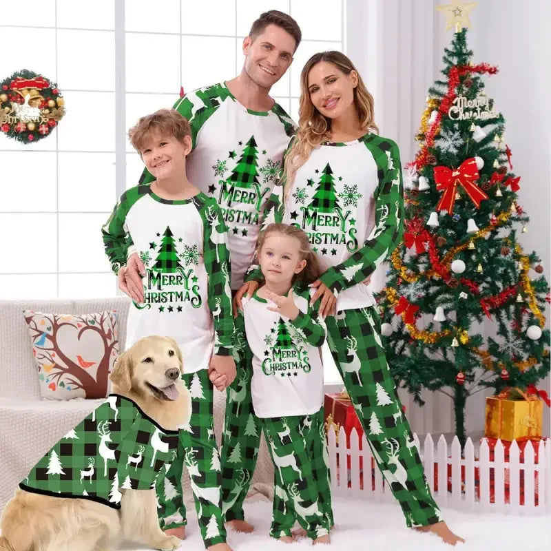 Christmas Family Matching Outfits with Dog Outfit | Fashionsarah.com