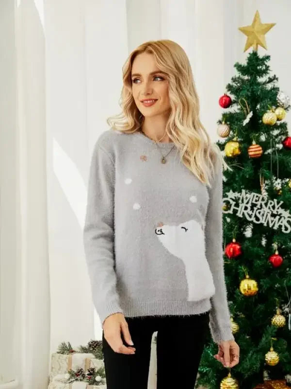 Christmas Knitted Women Sweatshirts | Fashionsarah.com