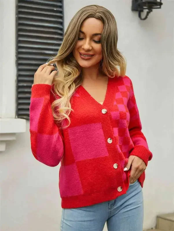 Fashionsarah.com Fashionsarah.com V-Neck Dropped Shoulder Women Cardigan