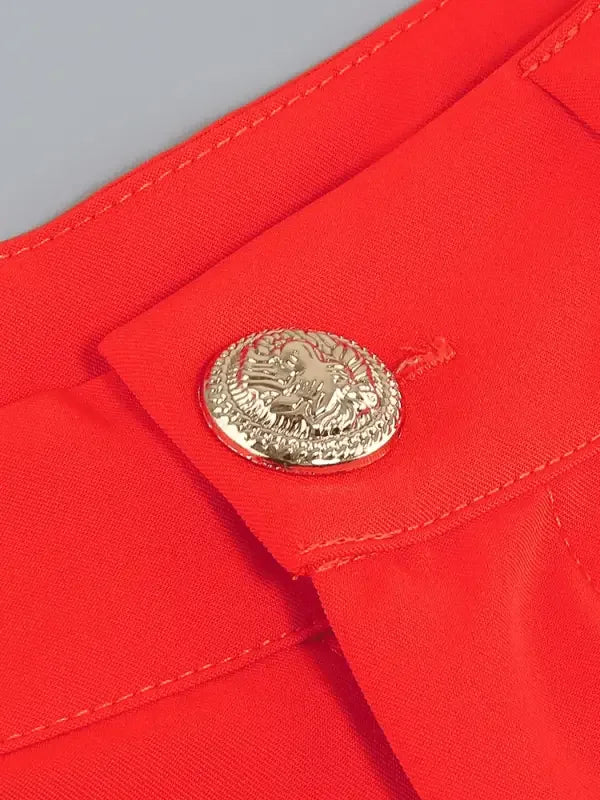 Sexy Hollow Out Red Blazer Pant Suits | Fashionsarah.com